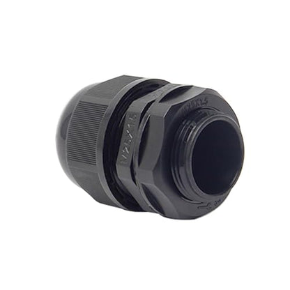 Fielect M25 Cable Gland 2 Holes Waterproof IP68 Nylon Joint Adjustable Locknut for 2.5-6mm Dia Wire 1Pcs - color: 2 15mm 25mm 2.5-6
