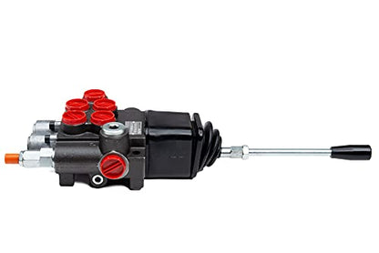 Chief G Series P40 Hydraulic Directional Control Valve – 2 Spool with Joystick – 10 GPM, 3625 PSI, 3-Position Spring Center, SAE 10 In/Out, SAE 8 Work Ports – Part Number 220910