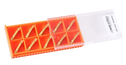 Accusize Industrial Tools Mgmn300 Tin Coated Carbide Inserts, 10 Pcs/Box, 2403-4026x10 - size: MGMN300