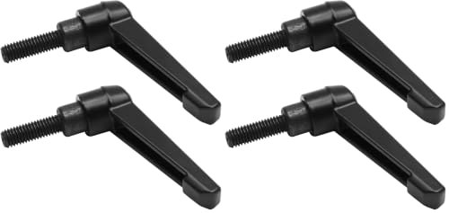 2pcs Adjustable Clamping Lever Knob, M8 x 25mm Male Thread Adjustable Handles Push Button Ratchet Lever Knob, Threaded Bolt Handle Replacement (Pack of 2) - size: M8 x 25mm (Pack of 2)