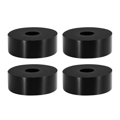 Multi Purpose Rubber Spacer, 12mm ID x 40 OD x 15mm T Neoprene Round Anti-Vibration Isolation Pads Bushings Spacer Washer Fit for HVAC Bolts Car Accessories (4 Pcs) - size: 12mm ID x 40 OD x 15mm T