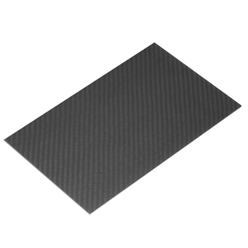 MECCANIXITY 3K Carbon Fiber Plate Panel Sheets, 200 x 300 x 2mm Carbon Fiber Board Plate Matte Twill Weave Panel Sheets Flexible for RC Aircraft, Model Car, Auto Parts - size: 200 x 300 x 2mm/7.87 x 11.8 x 0.08 inches