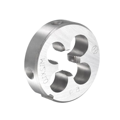 M12x1mm Metric Tap and Die Set,Machine Thread Screw Tap with Round Threading Die,Tap & Die Kit for Nut Screw Bolt Thread Repair - size: M12x1mm
