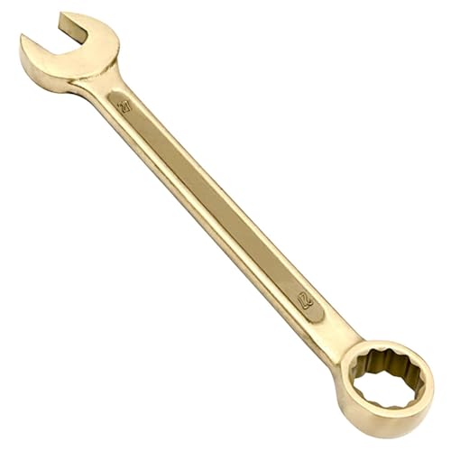 Nixalith Non-Sparking Combination Wrench - 60mm,Aluminum Bronze,Metric,12-Point Spark-free Spanner,Length 470mm,Corrosion-resistance,Low-magnetic - color: 60mm
