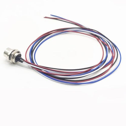 2Pcs M12 4 Pin A Code Female Connector Cable, IP67 Waterproof Back Mount Cable UnShielded Straight Aviation Socket Electrical Cable Sensor Receptacle 250V 4A (0.5Meter/1.64ft) - size: Female