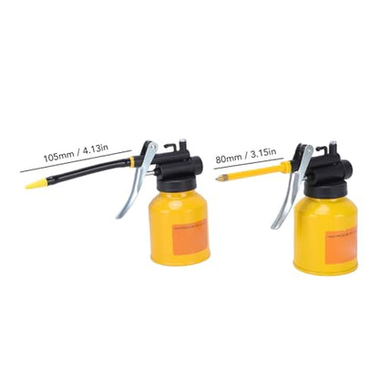 Eujgoov Oil Can 200ml, High Pressure Hand Pump Oiler with Flexible Copper