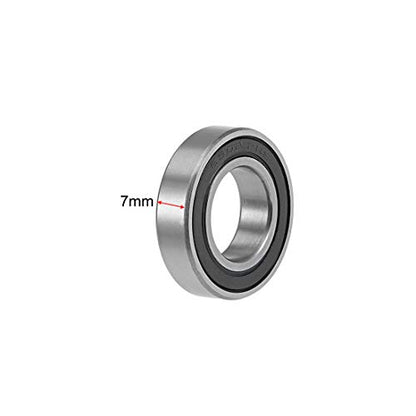 uxcell 6902-2RS Deep Groove Ball Bearings 15mm x 28mm x 7mm Double Sealed Chrome Steel Z2 ABEC1 10pcs - size: 15mm x 28mm x 7mm