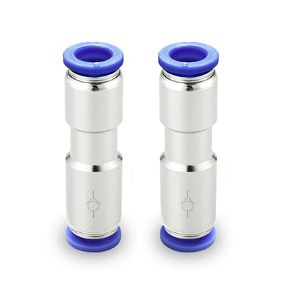 Yoebor 8mm OD Check Valve Push to Connect Inline Air Pneumatic Valves 2pcs - size: 8mm OD