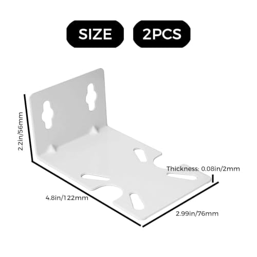2-Pack White Spin Down Sediment Filter Bracket for Secure Purifier Installation