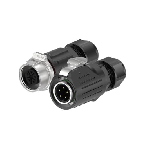 LP16 5PIN Industrial Waterproof Connector IP68 Quickly Plugging Aviation Connector Solder-Assembly M16 5PIN Circular Connector Fast Release Electrical Connector Male Plug&Female Socket - size: 5 Pin, style: Male Plug / Female Socket