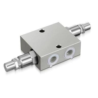Threlaco 1 Pcs 3/8” NPT Dual Crossover Hydraulic Pressure Relief Valve - size: 3/8”