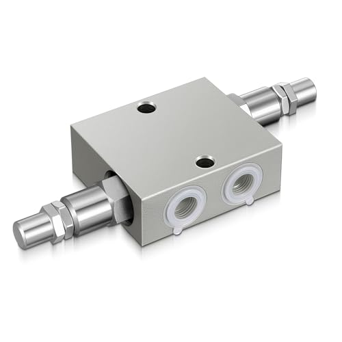 Threlaco 1 Pcs 3/8” NPT Dual Crossover Hydraulic Pressure Relief Valve - size: 3/8”