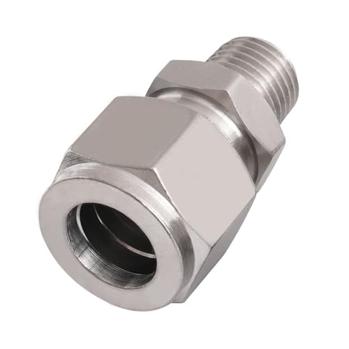 1/4 Compression Fitting, Stainless Steel 304 Tube Fittings, 1 Pc - size: NPT 1/4-1/2" O.D. 1 pc