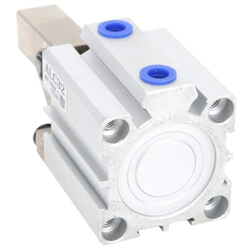 Walfront ALC Clamp Arm Lever Pneumatic Cylinder Double Acting Air Cylinder Without Magnetic Pneumatic Air Cylinders(ALC32), Cylinder