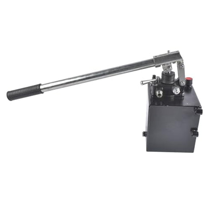 Double Acting Hydraulic Hand Pump with 5 Quart Tank, 1.5 CID, 3600 PSI - size: 5 QTs, 1.5CID