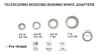 Bench Grinder Arbor Adapter Bushings for 3/8" Wide Wheels - style: for 3/8" wide wheels