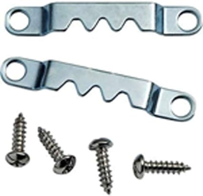 20 Pack - Sawtooth Hanger Zinc Plated Steel Pack of 40 with Screws - Pro Quality