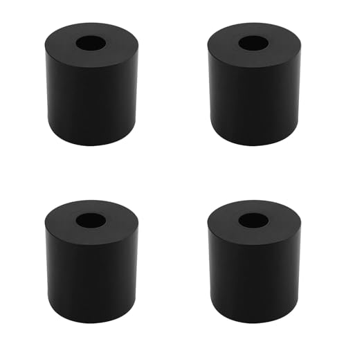 4 PCS Multi Purpose Rubber Spacer, 1-1/5" OD x 3/8" ID x 1-1/5" Thickness - size: 1-1/5" OD x 3/8" ID x 1-1/5" Thickness
