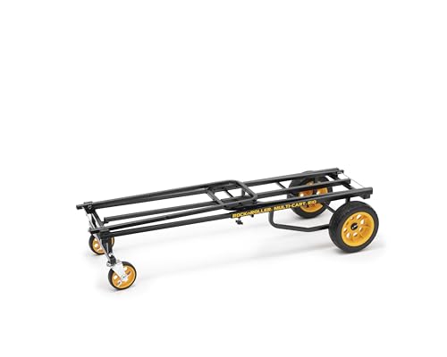 Rock-N-Roller R10RT (Max) 8-in-1 Folding Multi-Cart/Hand Truck/Dolly/Platform Cart/34" to 52" Telescoping Frame/500 lbs. Load Capacity, Black - style: R10RT