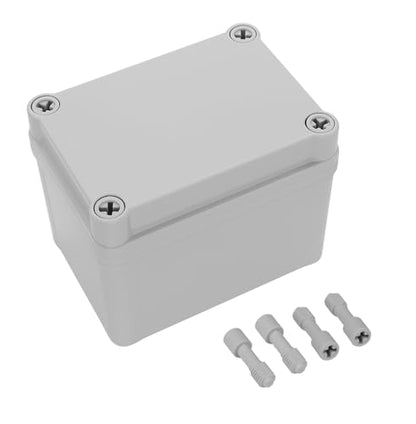 LeMotech Junction Box IP67 Waterproof Dustproof ABS Plastic Project Box for Electrical Outdoor Enclosure Gray 4.3 x 3.1 x 3.3 inch (110 x 80 x 85 mm) - size: 4.3" x 3.1" x 3.3" (1pc)