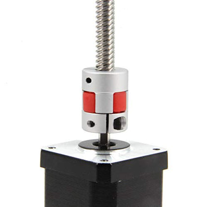2PCS 5mm to 8mm Aluminium Plum Flexible Shaft Coupling Diameter20mm Length25mm 5x8mm Motor Connector Flexible Coupler for 3D Printer CNC Machine and Servo Stepped Motor（5x8mm） - size: D20 L25, style: 5x8mm