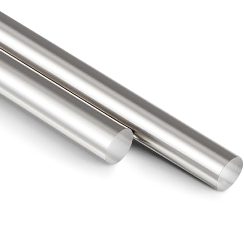 2 Pcs 304 Stainless Steel Rod 3/8''(10 mm) Diameter 36'' (915 mm) Length - size: 36'' (915 mm)