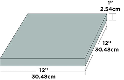 Sorbothane Vibration Damping Sheet Stock (70 Duro, 1 x 12 x12in) - size: 1 x 12 x12in