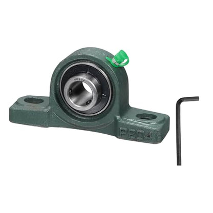 uxcell UCP204 Pillow Block Bearings, 20 mm Bore Self Alignment, (ABEC3) - size: UCP204 (Bore 20mm)