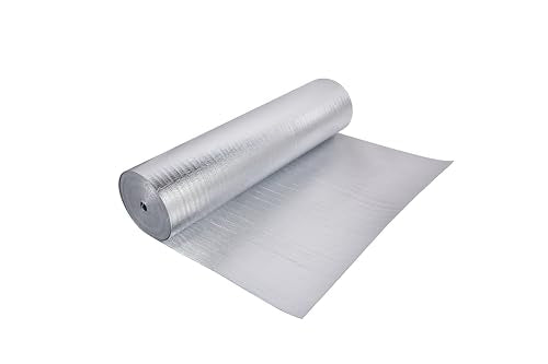 SmartSHIELD -1.5mm 48" x100ft Reflective Insulation roll 400 Sq. Ft., Foam Core Radiant Barrier, Thermal Insulation Shield - Commercial Grade - Foil / Foil - style: 48" x 100ft FOIL/FOIL