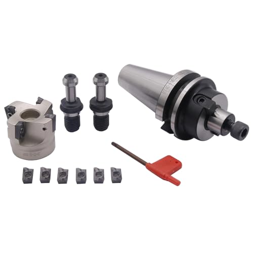 1.97"/50mm Cutting Dia 400R-50-22-4T Shell Cutter Set with BT40 Arbor - style: BT40-FMB22-45L