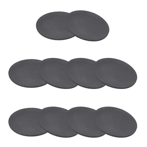 PATIKIL Rubber Solid Discs Washers, 10 Pcs 40mm OD x 1mm Thick Rubber Round Gasket Pad Bushings Spacer Washer for DIY Gasket Craft, Black - size: 40mm x 1mm