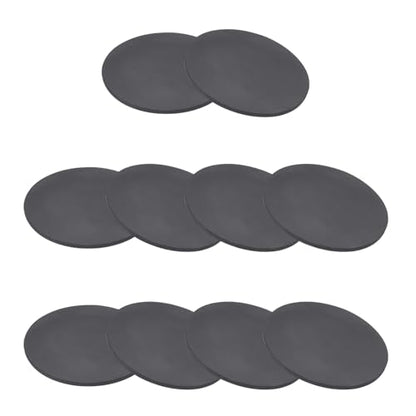 PATIKIL Rubber Solid Discs Washers, 10 Pcs 40mm OD x 1mm Thick Rubber Round Gasket Pad Bushings Spacer Washer for DIY Gasket Craft, Black - size: 40mm x 1mm