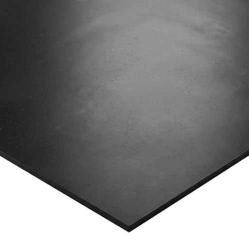 EPDM Rubber Sheet, Black, 60A, 0.375" x 24" x 36" - size: 24 x 36 x 0.375 in.