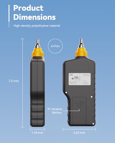 PM63A Vibration Meter Handheld, High-Precision Digital Vibration Tester, 20-Hour Continuous Runtime for Predictive Maintenance & Motor Analysis