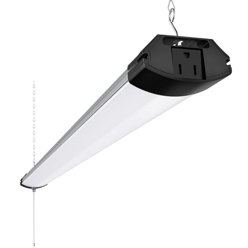 Barrina BS84 LED Shop Lights 4FT for Workshop, 84W 10000LM 6500K, 1 Pack - color: 6500K, size: Black-84W-1 Pack