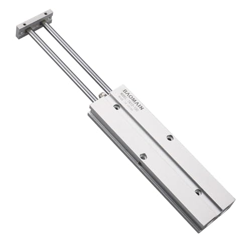 BAOMAIN Double Rod Pneumatic Air Cylinder TN10x100 10mm Bore 100mm Stroke - style: Stroke 100 mm(3.93 inch)