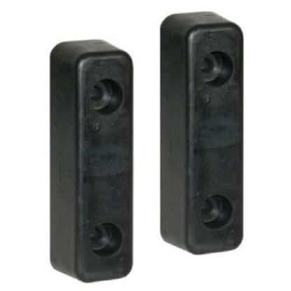 Buyers Products B5760 Molded Rubber Bumper, 2 X 2-1/4 X 7-3/4 Inch, Bumpers For Truck And Trailer Protection, Durable Dock Bumper For Equipment And Delivery Bays, Pack of 2 - size: 2 x 2-1/4 x 7-3/4, style: Rectangle - 2 Pack