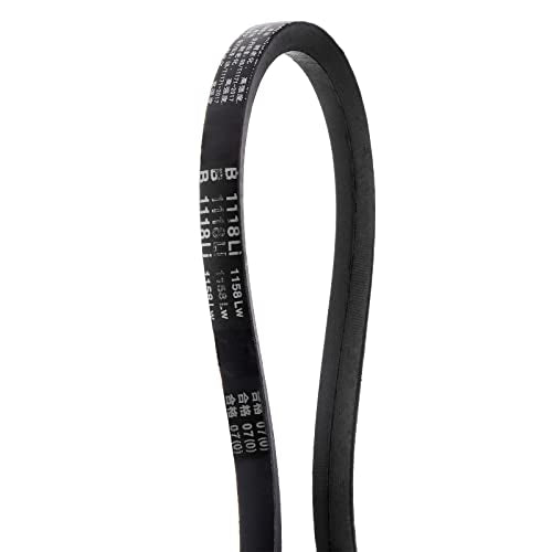HARFINGTON B-1118 V-Belts Drive Belt 1118mm(44") Inner Girth 17mm Top Width B Section Rubber for Power Transmission - size: 1118mm