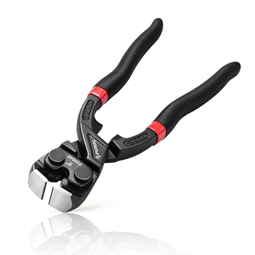 PURUS 8" End Cutting Pliers - Heavy Duty CR-V Nail Puller & Wire Nipper