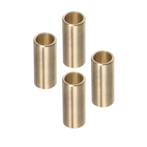 4pcs Cast Brass Oilless Sleeve Bearings - [1/4 Inch x 5/16 Inch OD x 3/4 Inch Length] Plain Wrapped Oilless Bushings - size: 1/4" x 5/16" x 3/4"