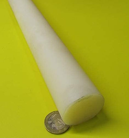 Natural Nylon 6/6 Extruded Round Rod 1.50" (1-1/2") x 4 Ft Length 1 pc