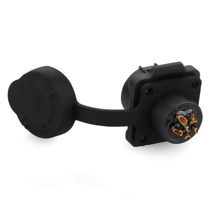 CNLINKO Gold-Plated 6 Pin Quick Electrical Plastic Circular IP68 Connector Male Female Plug Connector, M12 Electrical Male Female Plug Socket (6 Pin) - size: 6-Pin, style: Plug without Cable