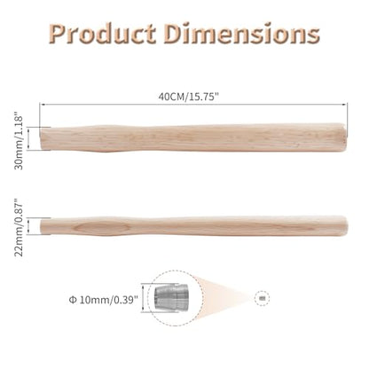 Premium Oak Hammer Handle Replacement 40cm Long - size: 1Pcs 40cm ball peen
