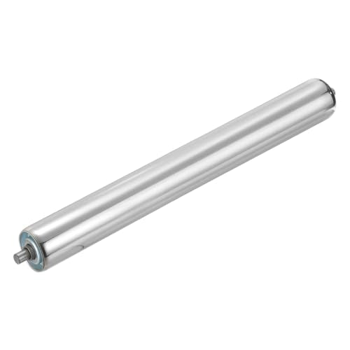 MECCANIXITY Stainless Steel Conveyor Roller 2" Diameter 14" Length Gravity Transmission Replacement Part Galvanized End (Silver) - size: 2"x14"