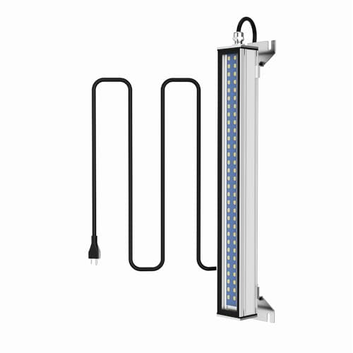 Led Industrial Machine Tube Light， 20W IP67 Explosion Proof Work lamp, CNC Interner Lighting, Long Wire with Plug for Machine Tools and Lather,110V to 220V Universal (30W)