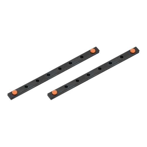 uxcell 2 Pcs MGN12 200mm Bearing Steel Linear Guide Rail Miniature Linear Sliding Guideway Fit MGN12H Sliding Carriage Block in DIY 3D Printers and CNC Machine