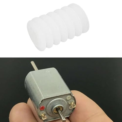 50Pcs 6mm Long Plastic Cog Gear 0.5 Module 10mm Worm Gear for 2mm Motor Shaft Micro Motor