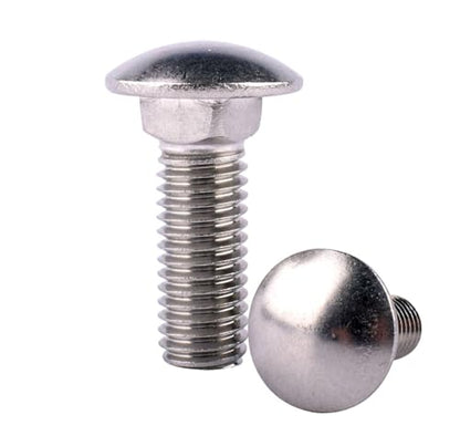 1/4-20 x 1" Carriage Bolts Screws, Round Head Square Neck, 304 Stainless Steel 18-8, UNC Coarse Fully Thread, Quantity 20Pcs - size: 1/4-20 x 1" (20 Pcs)