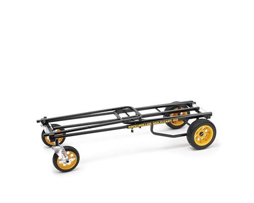 Rock-N-Roller R12RT (All Terrain) 8-in-1 Folding Multi-Cart/Hand Truck/Dolly/Platform Cart/34" to 52" Telescoping Frame/500 lbs. Load Capacity, Black - style: R12RT