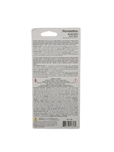 Permatex 51813-6PK Anaerobic Gasket Maker, 50 ml Tube (Pack of 6)